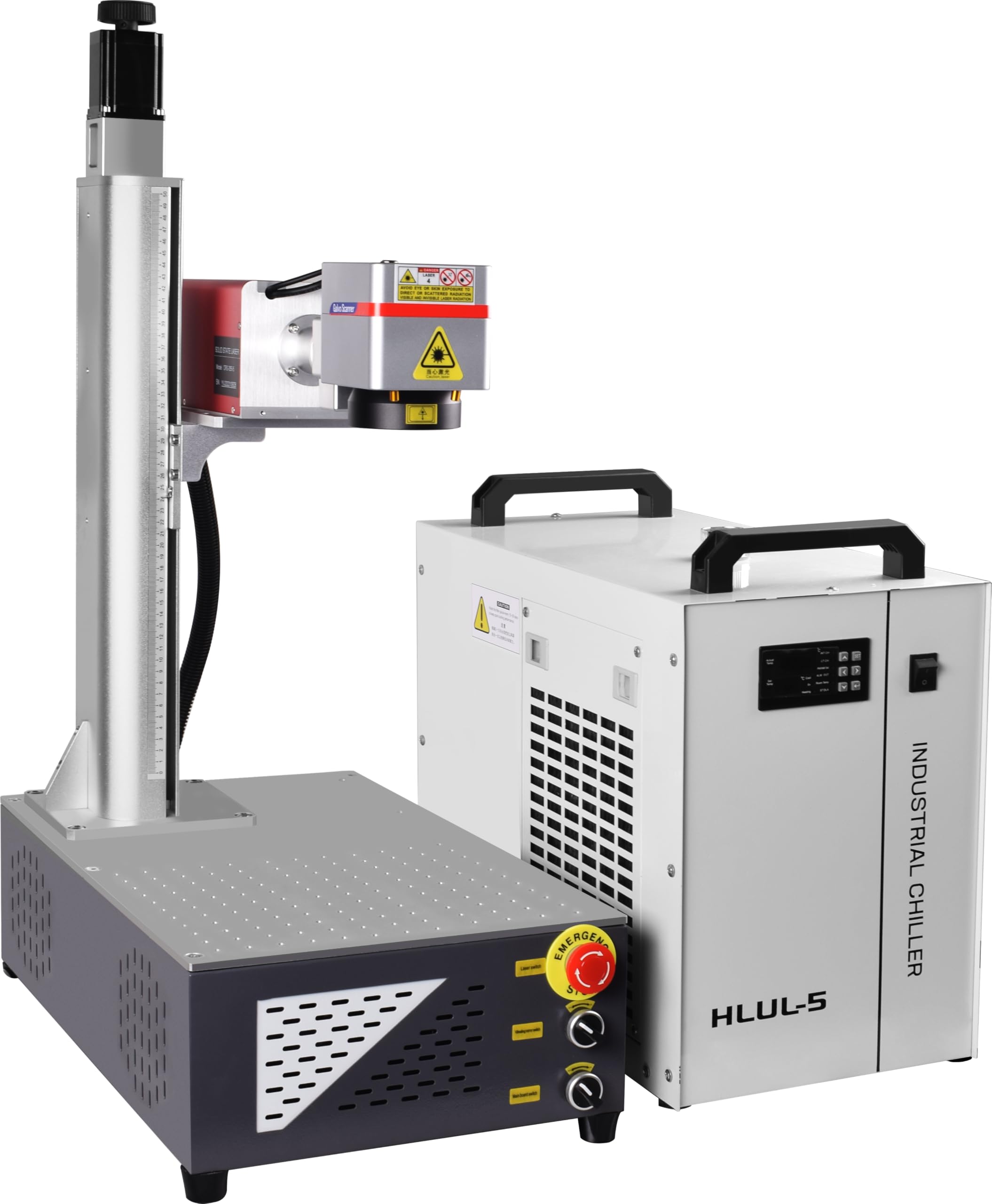 5W Macchina per Marcatura Laser UV, Incisore Laser, Marcatore Laser Incisione Interna 3D Cristallo, Vetro, Gioielli, Metallo, Plastica, Lenti 70/175mm, Asse Z Motorizzato, Raffreddamento, CE, 220V