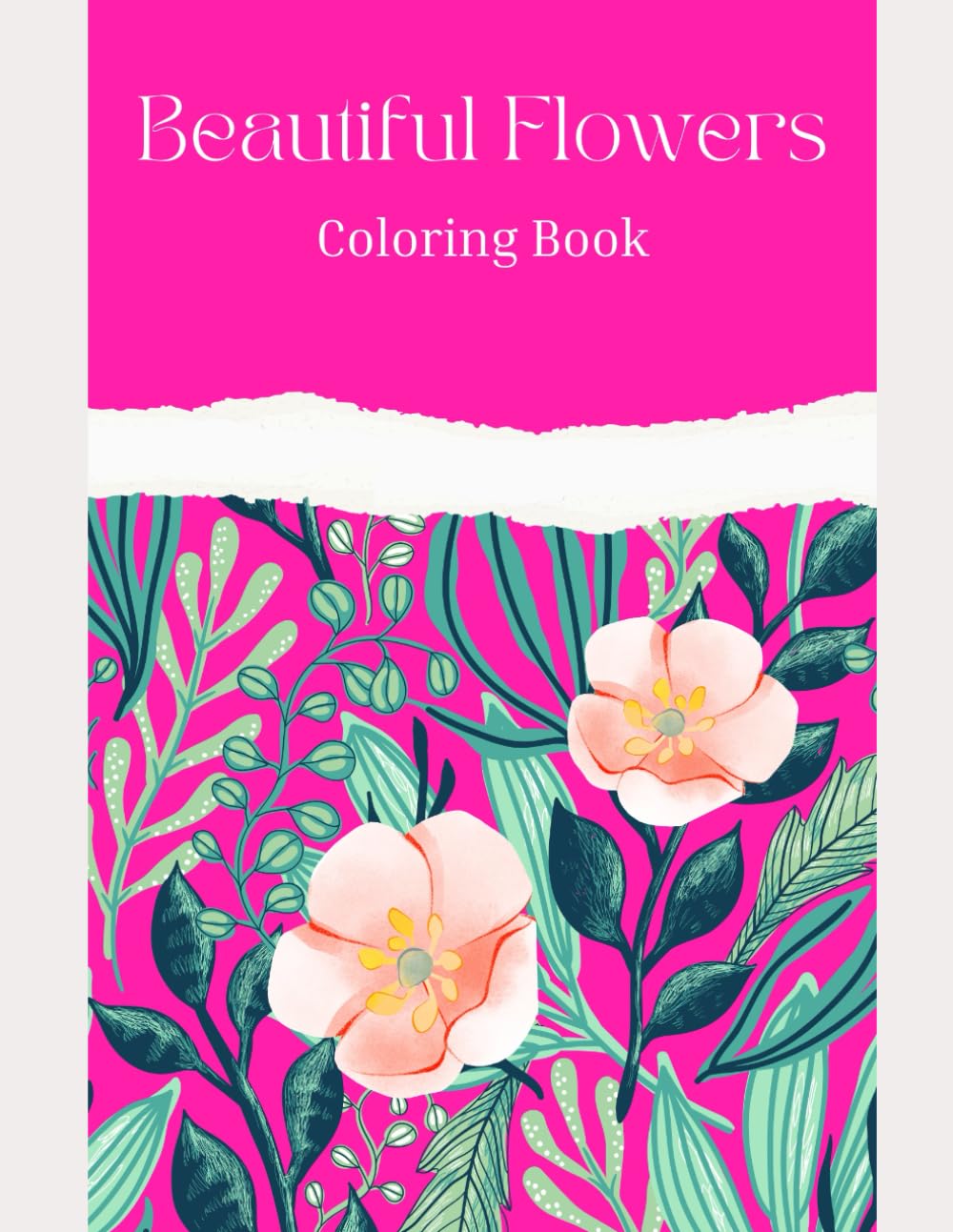 Large Print Flower Coloring Book: Simple & Relaxing Floral Designs for Stress Relief, Mindfulness, and Creative Joy
