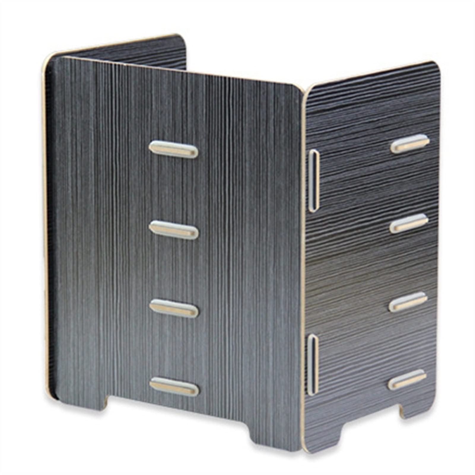 Scatola portadocumenti e portadocumenti in legno a 4 strati, elegante organizer da scrivania per ufficio e casa, perfetto per la famiglia, per documenti, documenti e forniture