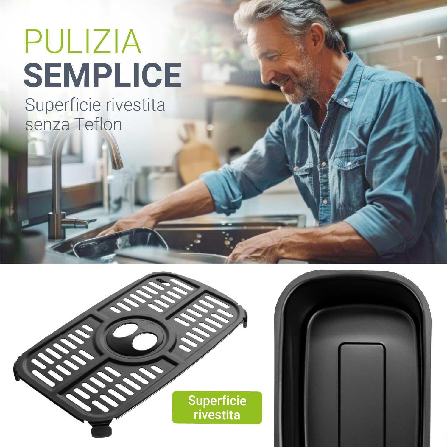 Juskys friggitrice ad aria 9 L a doppia camera - Friggitrice XXL con 2 cestelli, 9 programmi, Smart Finish, rivestita