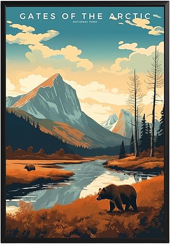 Miniatura 43 de Póster del parque nacional Haleakala, arte abstracto de la pared, arte de pared de paisaje natural retro, impresiones artísticas de pared para