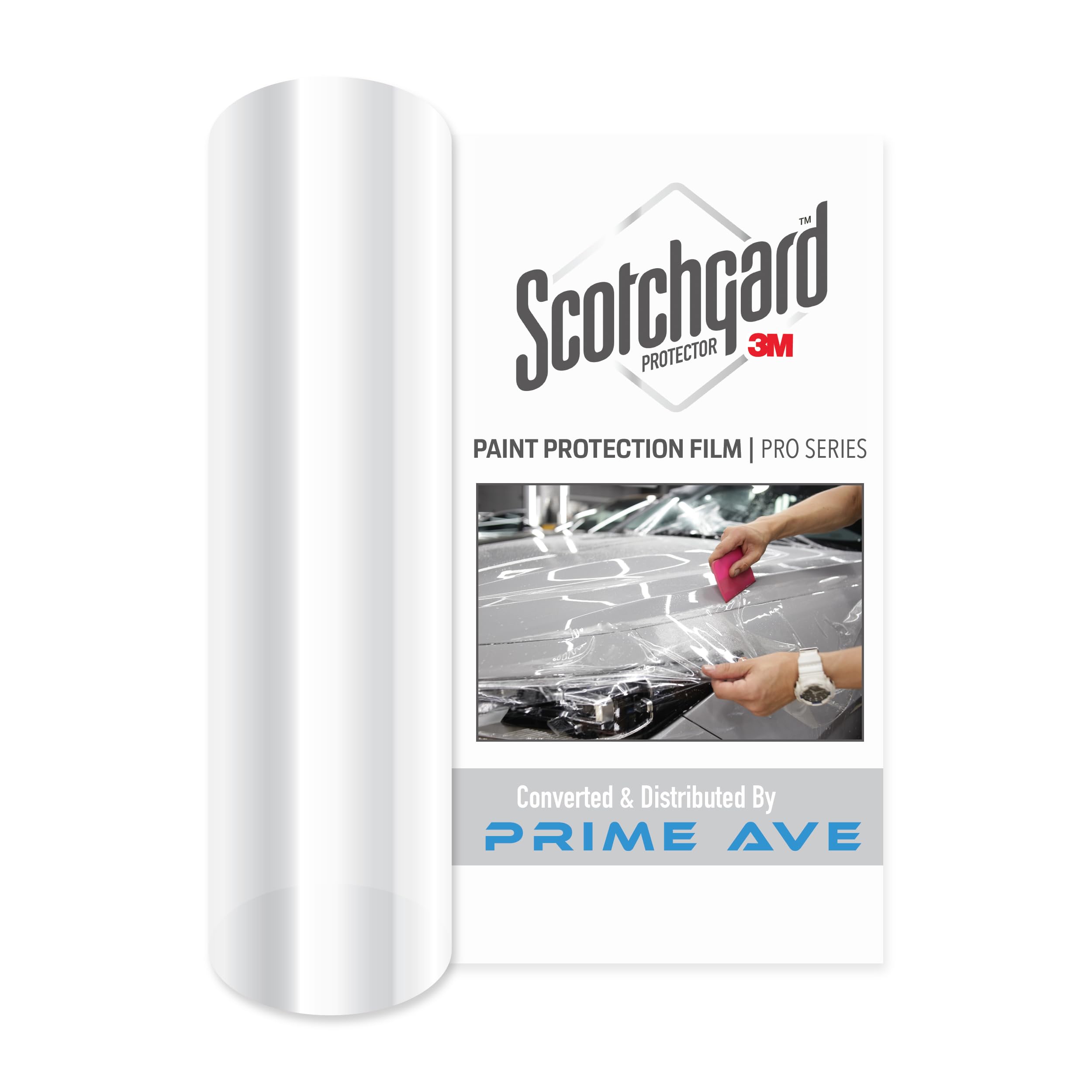 3M Clear Paint Protection Film, 8 mil PPF Vinyl Wrap with Self-Healing Technology, UV Protection, Non-Yellowing, Scratch Resistant, Glossy Finish (6 x 12in)