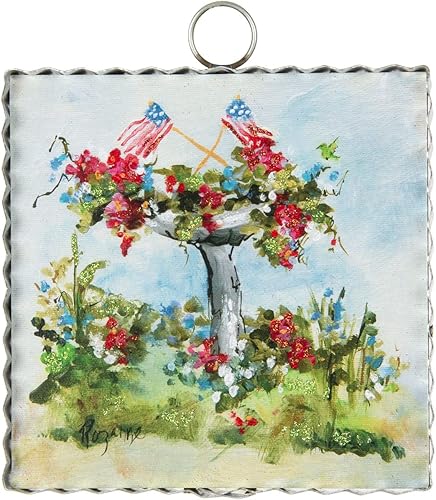 The Round Top Collection - Mini baño para pájaros - Metal y madera