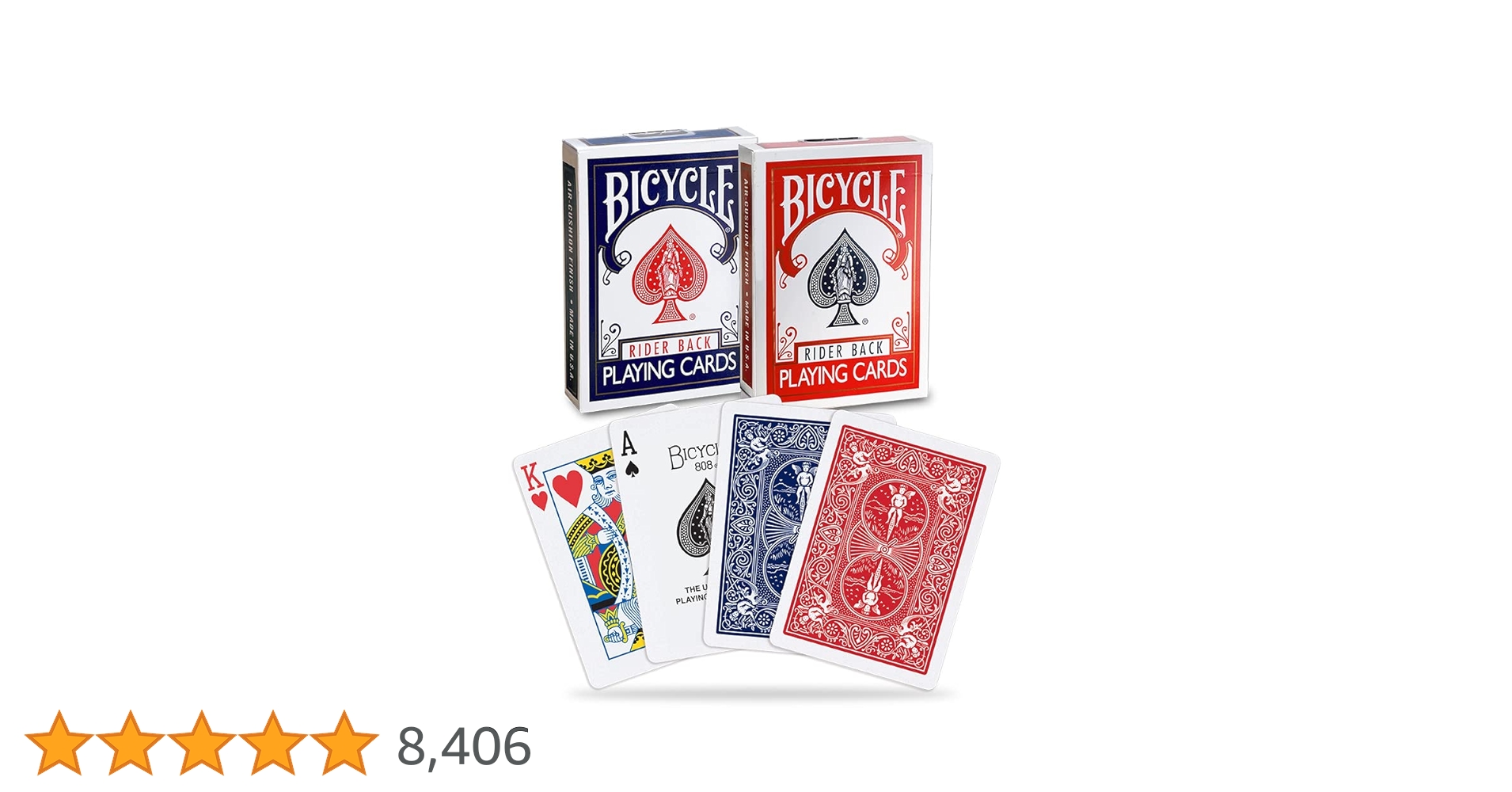 Bicycle Rider Back トランプ 2個セット Amazon.co.jp: Bicycle Standard Rider Back Playing Cards, 2
