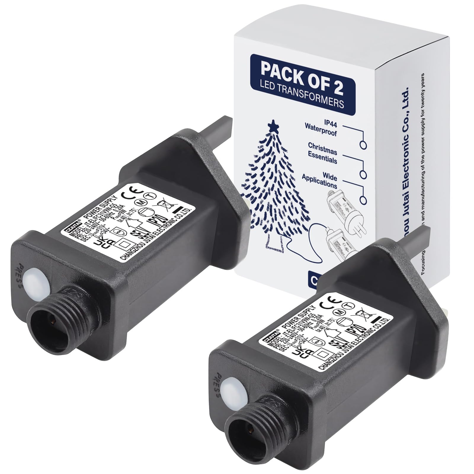 CubePlug Pack of 2 31V 9W Transformer for CZJUTAI JT-EL/FC31V 9W /6W /4.5W /3.6W with 8 Modes, Memory & 6 Hour Timer