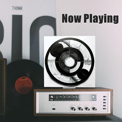 Miniatura 4 de Kalami Soporte para discos de vinilo, cubierta LP, no requiere montaje, álbum de mesa de acrílico transparente simple que ahora se reproduce, regalo