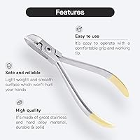 Vista 5 de Alicates de corte de ligadura dental, alicates de corte de alambre de luz ortodóntica, instrumentos con punta, herramienta de instrumento dental