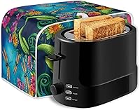 Vista 195 de Marbling Butterfly Print 2 Slice Toaster Dust Cover, Kitchen Small Appliance, Anti Dust and Fingerprint Bread Machine Cover