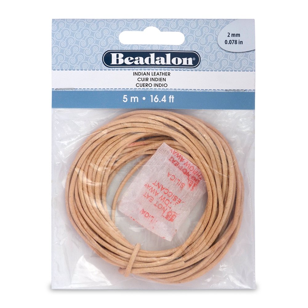 Cuero indio 2.0mm ideal para crear collares y pulseras boho 2