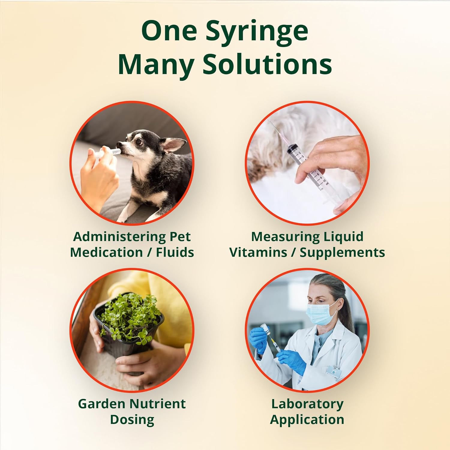 Elimedical Veterinary Syringe with Needle, Luer Lock 3cc (3ml), 22G x 3/4 inch (19mm), Individually Sealed, 100 per box, 03LT2219