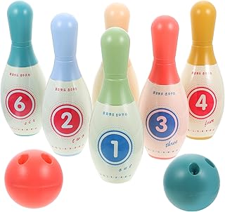 STAHAD 1 Conjunto De Jogos De Boliche Para Crianças Ao Ar Livre Brinquedos Ao Ar Livre Para Crianças Brinquedos De Presépio Para Crianças Kit De Boliche Infantil Brinquedo De Boliche
