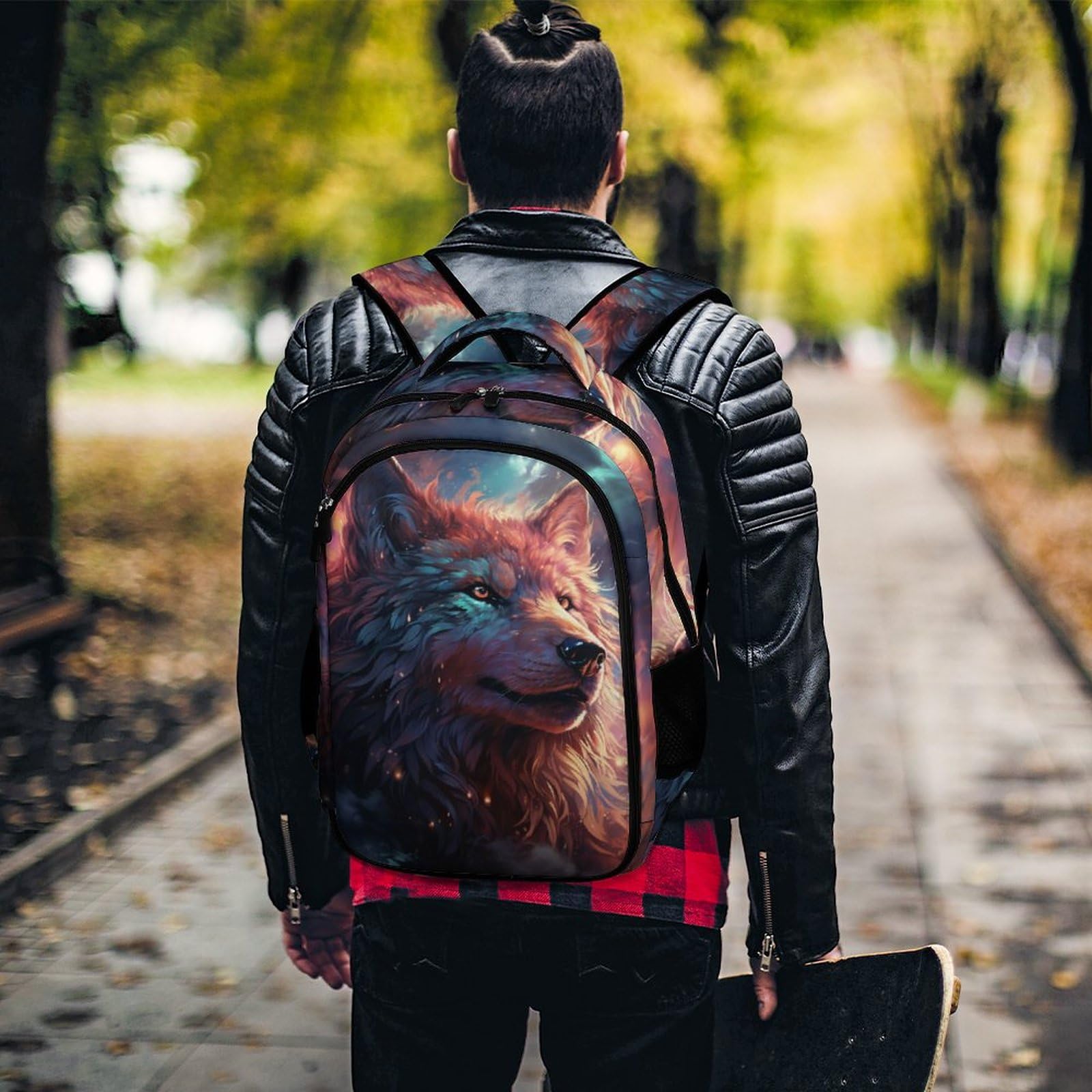Zwierzę wilk plecak szkolny torby szkolne dla dziewcząt chłopców wilki plecak z kieszenią moda torba szkolna plecak dziecięcy