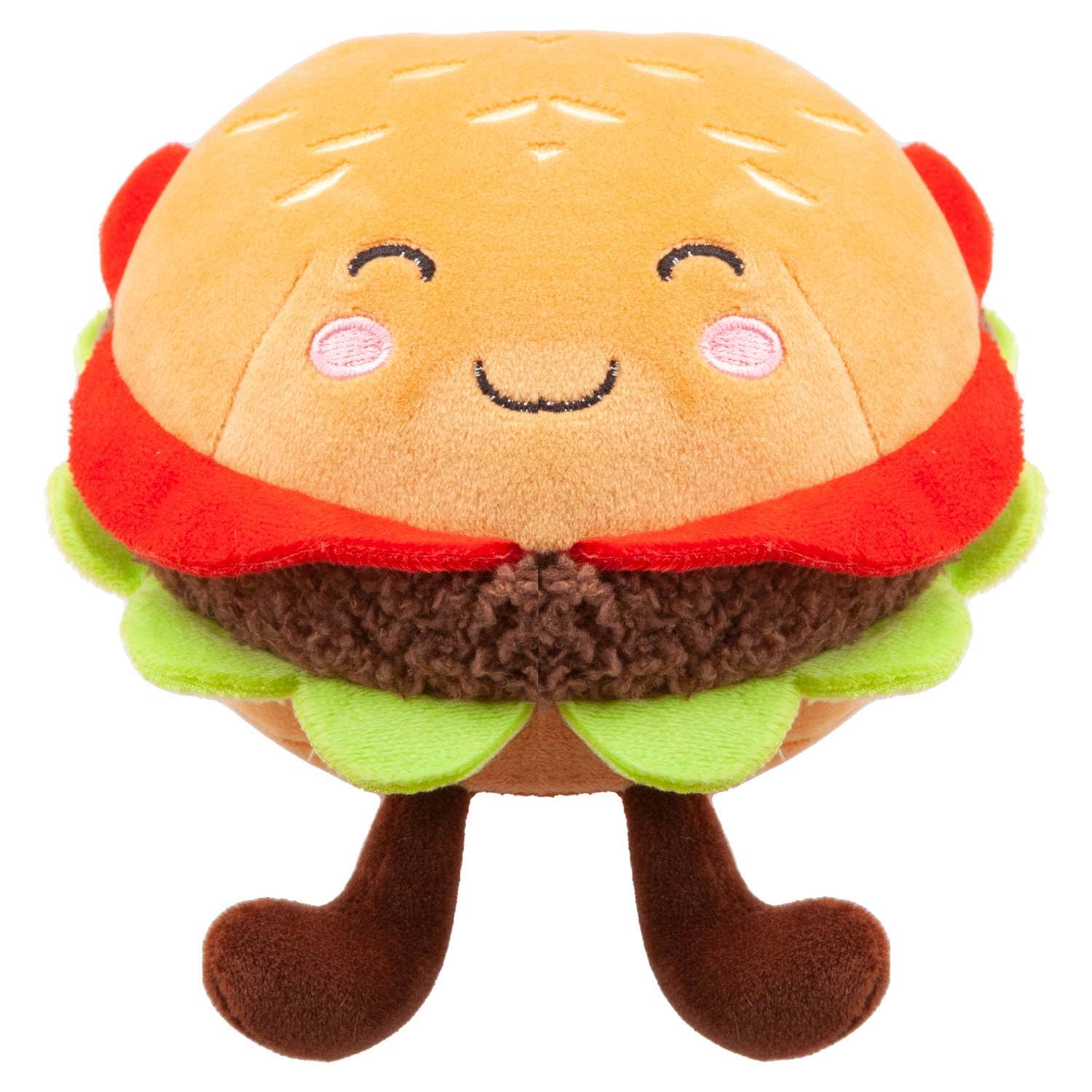 VFM - Burger Soft Toy Food Themed Cute Plush Cuddly Soft Fluffy Stuffed Toy Plush Toy Cute Stuffed Plushie, Gifts for Birthday, Valentine's Day Christmas - 27cm Multi-Coloured