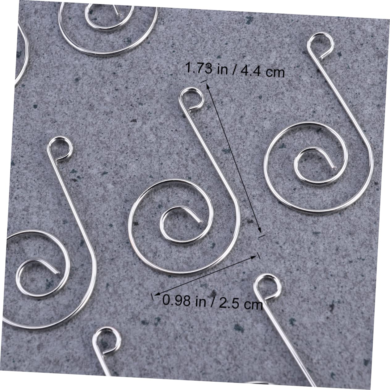 Ciieeo 40pcs Silver Music Note Ornament Hooks Hanging Decoration Hooks for Jewelry Necklaces and Crafts Easy to Use Design for Holiday Decor and Organizing