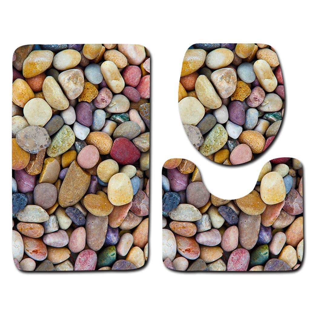 Tapis de sol en pierre pour une salle de bain moderne et tapis de toilette design