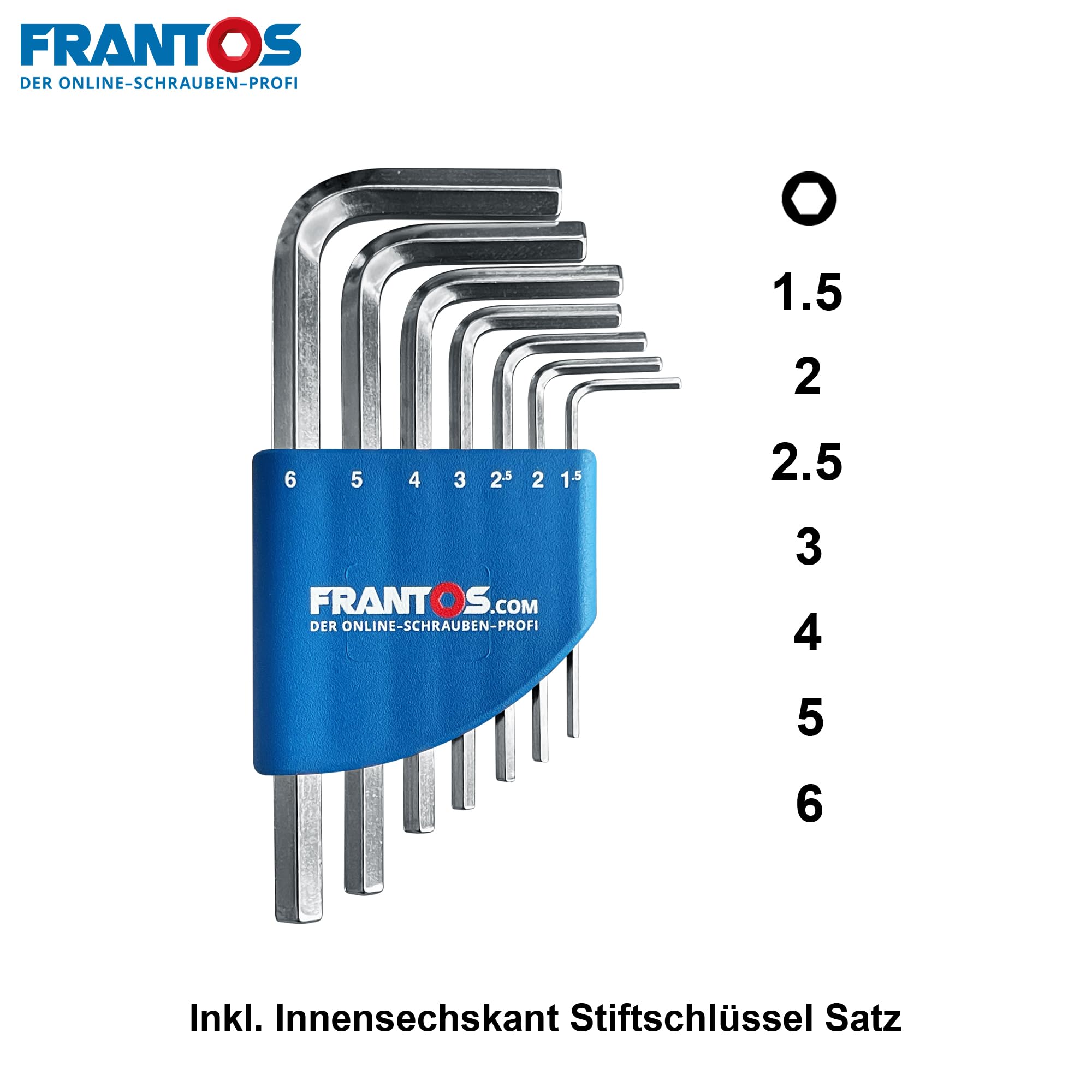 FRANTOS XXL Senkkopfschrauben + Muttern Set 2945-tlg (Edelstahl A2) in L-BOXX & L-BOXX Mini, Senkschrauben ISO 10642 DIN 7991, Sechskantmuttern DIN 934, Sicherungsmuttern DIN 985 INKL. Meterstab