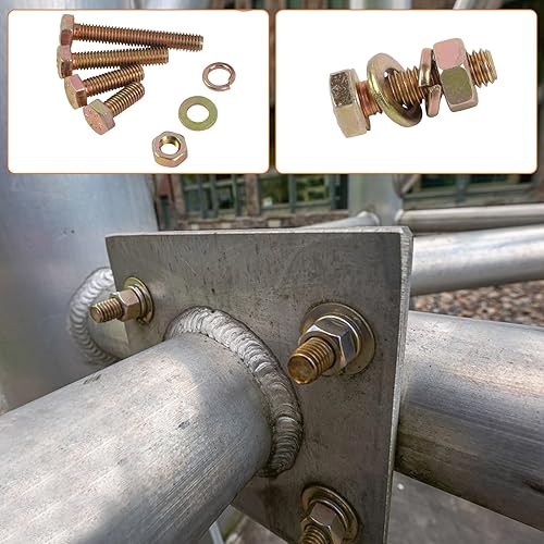 Miniatura 8 de Histely - Juego de 700 tuercas y pernos métricos de grado 8.8, juego surtido de tuercas y pernos M4 M5 M6, juego de tornillos y arandelas de cabeza