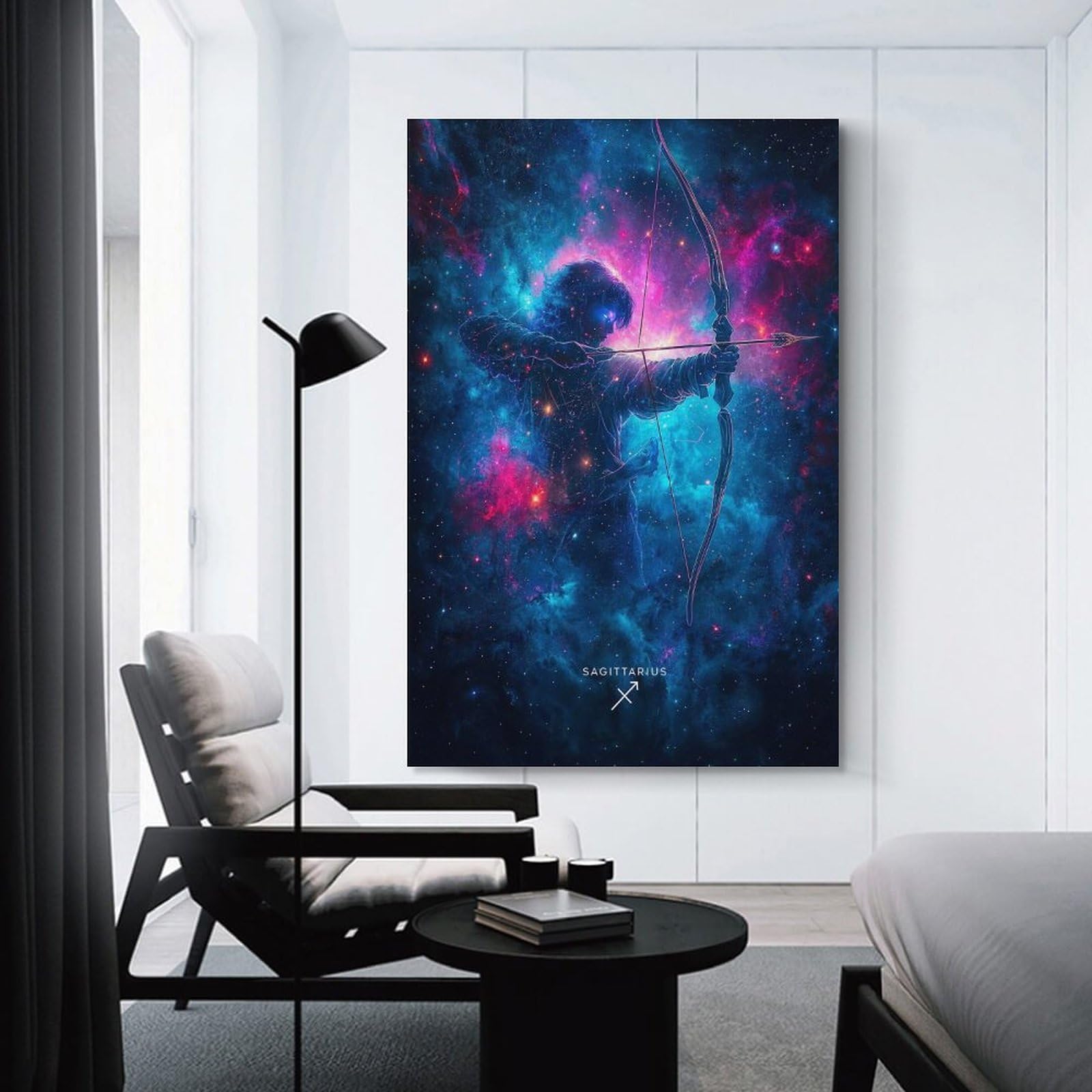 Junmoney Unframe-Sagittarius Zodiac Art Wall Picture Print Sagittarius Zodiac Art, 16X24inch(40X60cm), For Hallway, Bedroom Or Modern Interiors, Thoughtful Wall Decor For Art Lovers