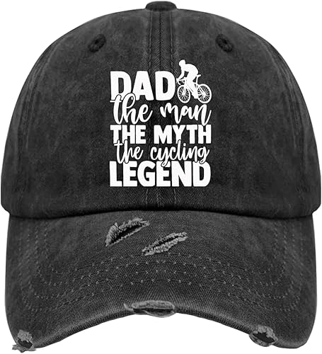 CLAYTOX Cycling dad The Man The Myth The Cycling Legend Baseball Cap Women Hats AllBlack Gifts for Grandma Cycling Hat
