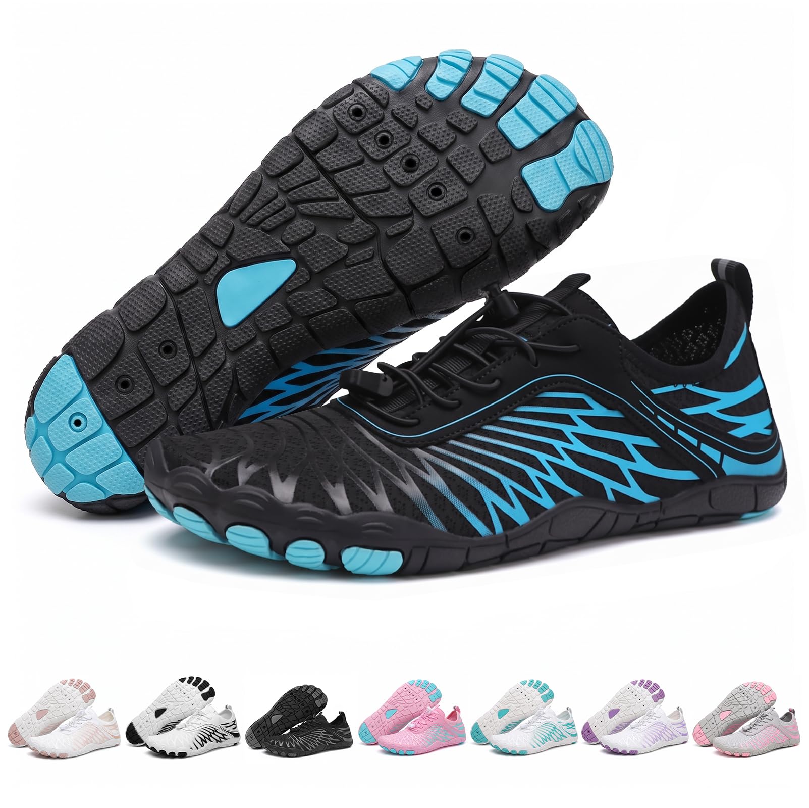 Barefoot Shoes Women Men Footwear, Wide Toe Box Hiking Zero Drop Non-Slip Quick-Dry River Boat Pool Beach Water Shoes, Lightweight Swimming Running Walking Sneakers Unisex-image-19