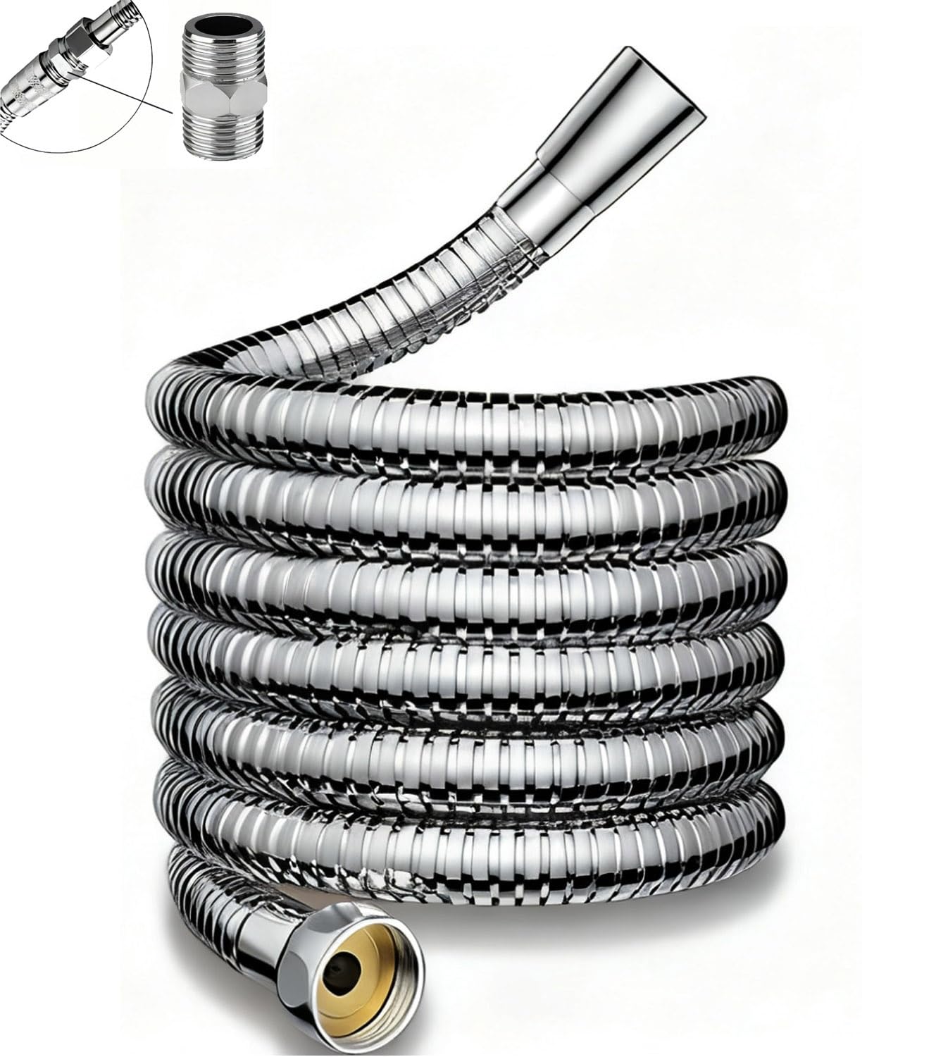 Aoicxb One Color 1M 1.5M 2M 3M 4M 5M 10M Shower Hose, Extra Long Shower Hose, Bathroom Accessories, Send Matching Bathroom Accessories(5M/16.40Ft)