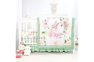 Enchanting Butterflies and Floral Baby Comforter Set