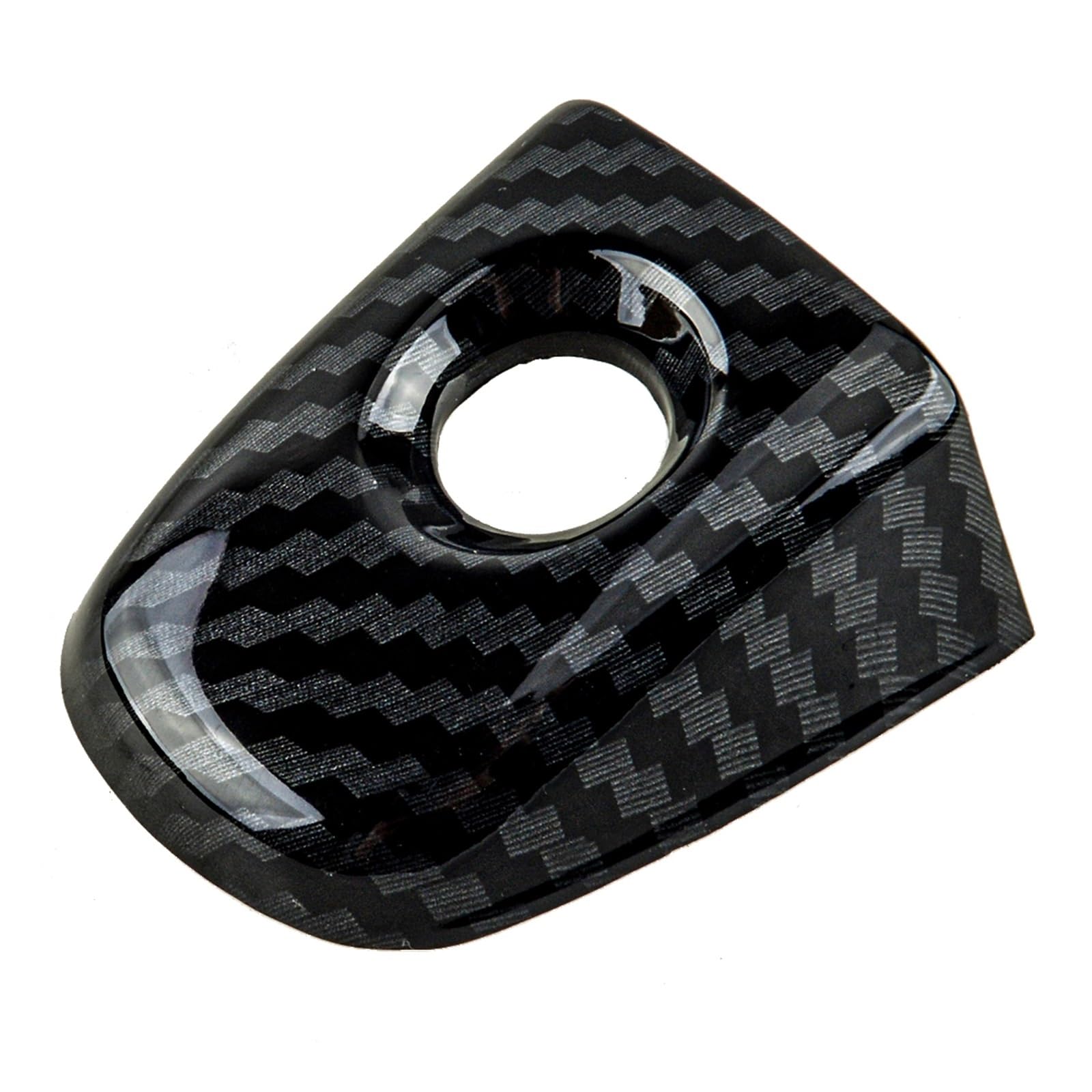 DEHIWI Maniglie interne per portiere 8 Pz/set Nero In Fibra Di Carbonio Stile Porta Laterale Maniglia Tappo Di Copertura Trim Per Impreza Berlina Hatchback 2011 2010-2008 LHD