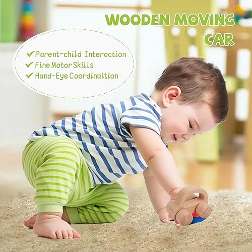 Miniatura 6 de Adena Montessori Kit de juego para bebé de 7 a 12 meses, juguetes educativos 6 en 1 para el desarrollo del cerebro para niños pequeños, incluye el