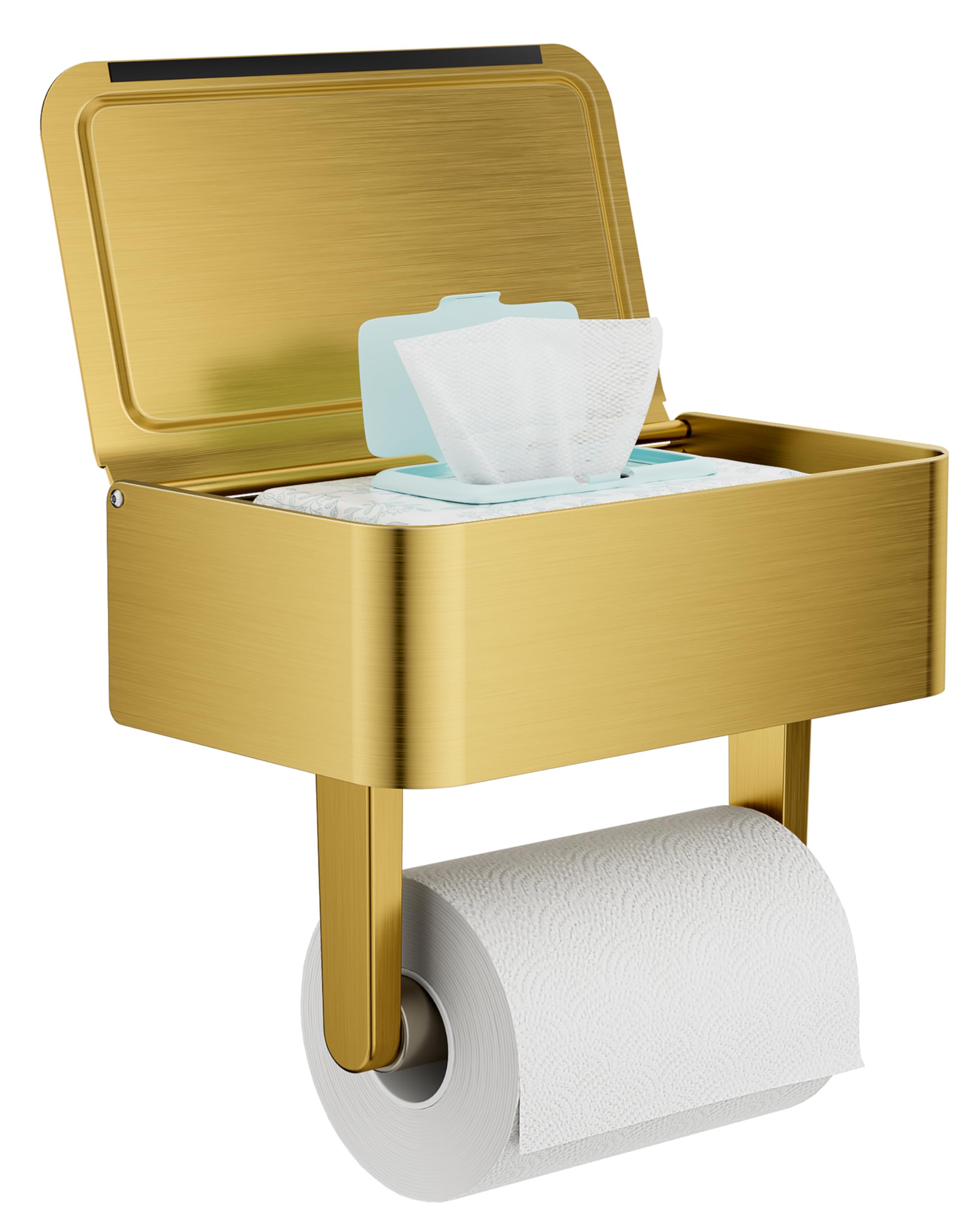 Soporte para Papel higiénico con Estante 697-G