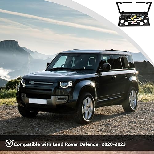 Miniatura 4 de Estante de almacenamiento de metal plegable de metal para puerta trasera de coche para Land Rover Defender 2020-2021 piezas de automóviles
