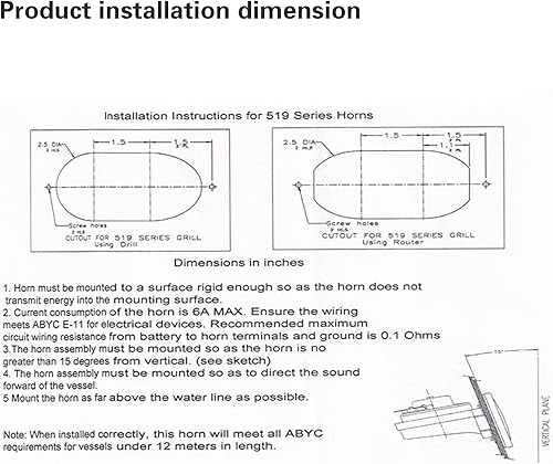 Miniatura 9 de 5190512 Cuerno de barco 316 de acero inoxidable oculto empotrado sonido de bocina de barco marino hasta 125dB, con tornillos de montaje