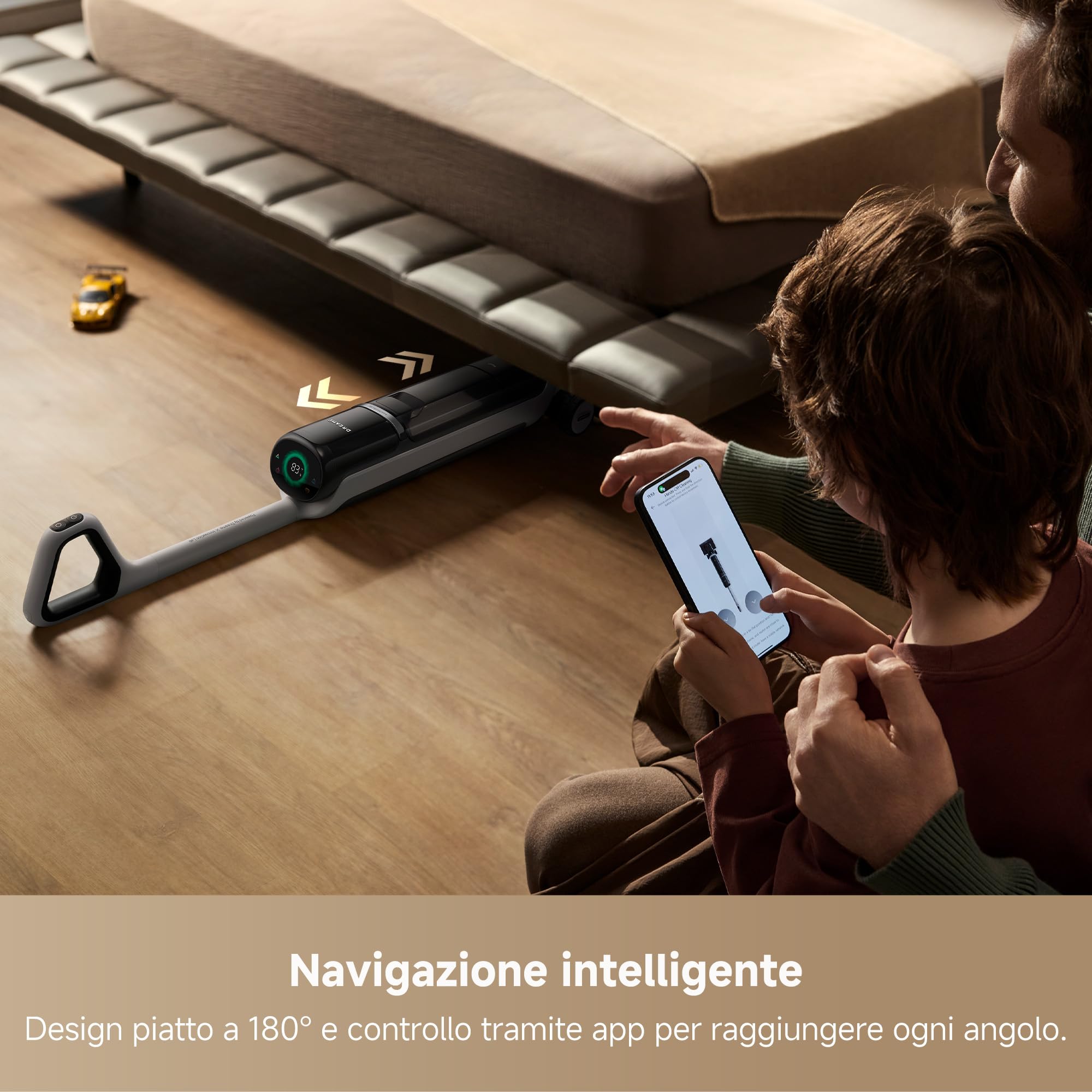 DREAME H15 Pro Heat Aspirapolvere Lavapavimenti, Lavaggio 85 °C, Braccio Robotico IA GapFree, RGB, Aspirazione 22.000 Pa, 0 Grovigli,Lavaggio Spazzola 100 °C,Asciugatura 5 Min 90 °C,Navigazione e App