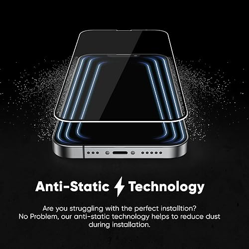 Miniatura 2 de FLOLAB NanoArmour - Protector de pantalla antirreflejos para iPhone 141313 Pro, vidrio templado de alta calidad, acabado mate, tacto suave, fácil