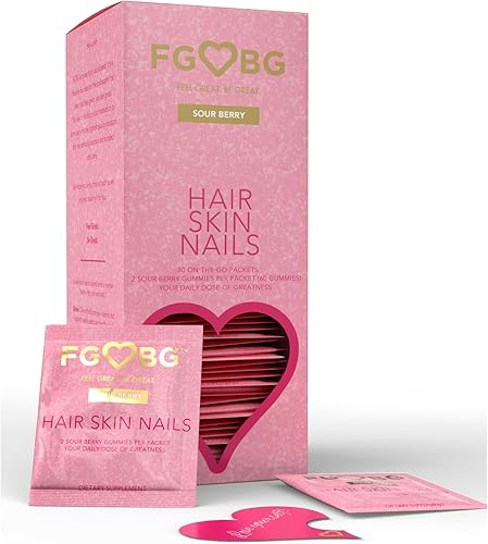 Miniatura 9 de Hair, Skin, Nails Gummies  Vegan Formula  Supports Healthy Hair, Nail Growth, Glowing Skin  Delicious Strawberry Flavor  1 Month Supply