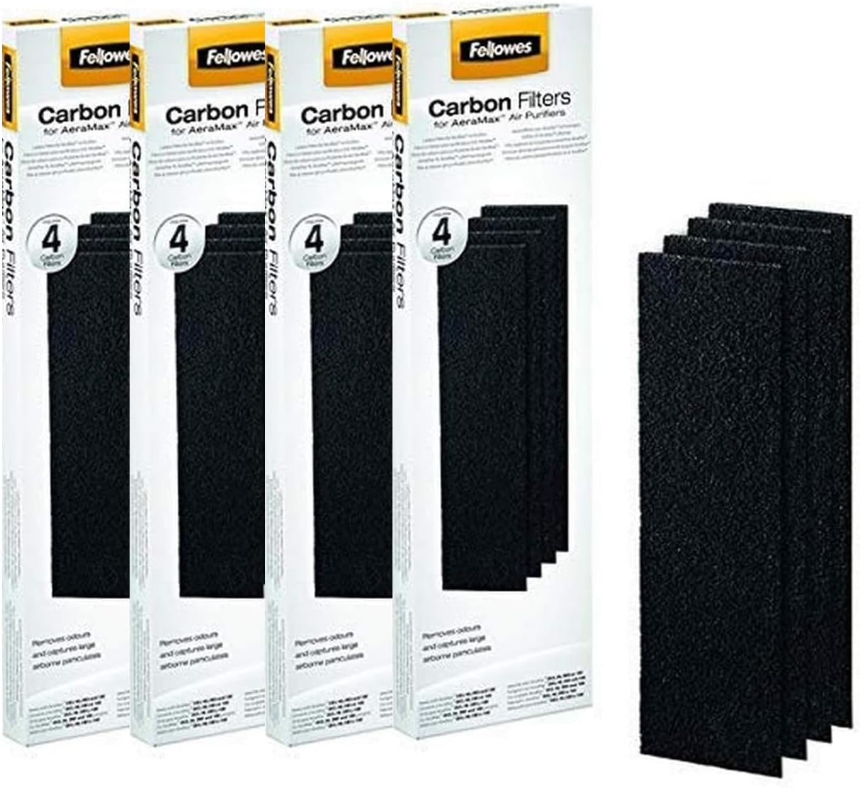 worldwidetrades genuine replacement for Fellowes AeraMax 100, AeraMax 90, AeraMax DX5 Air Purifier Authentic Carbon Replacement Filters - pack of 16 (9324001)