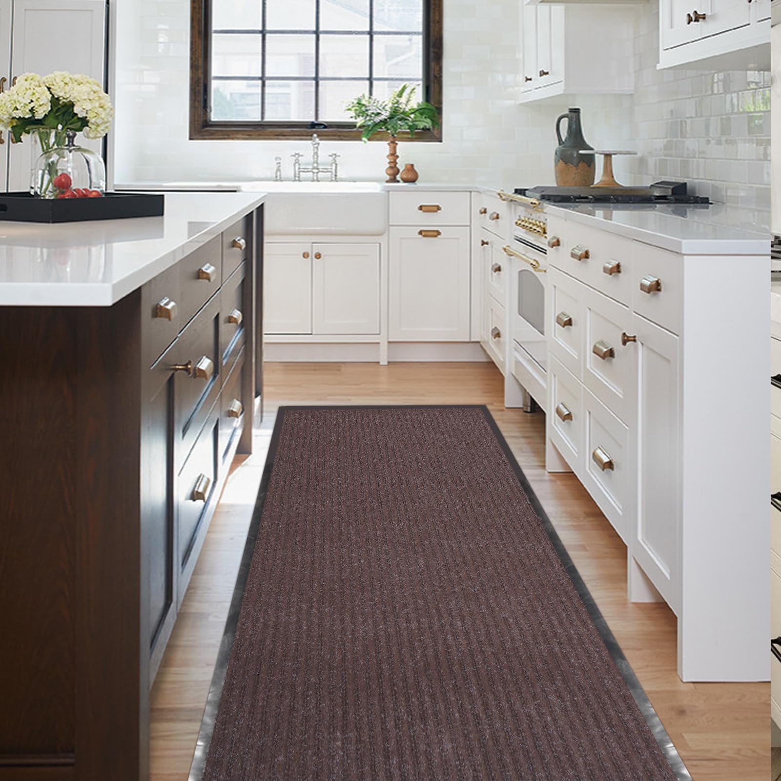 Commercial Floor Mat 3'x16'5'' - Brown Runner -7