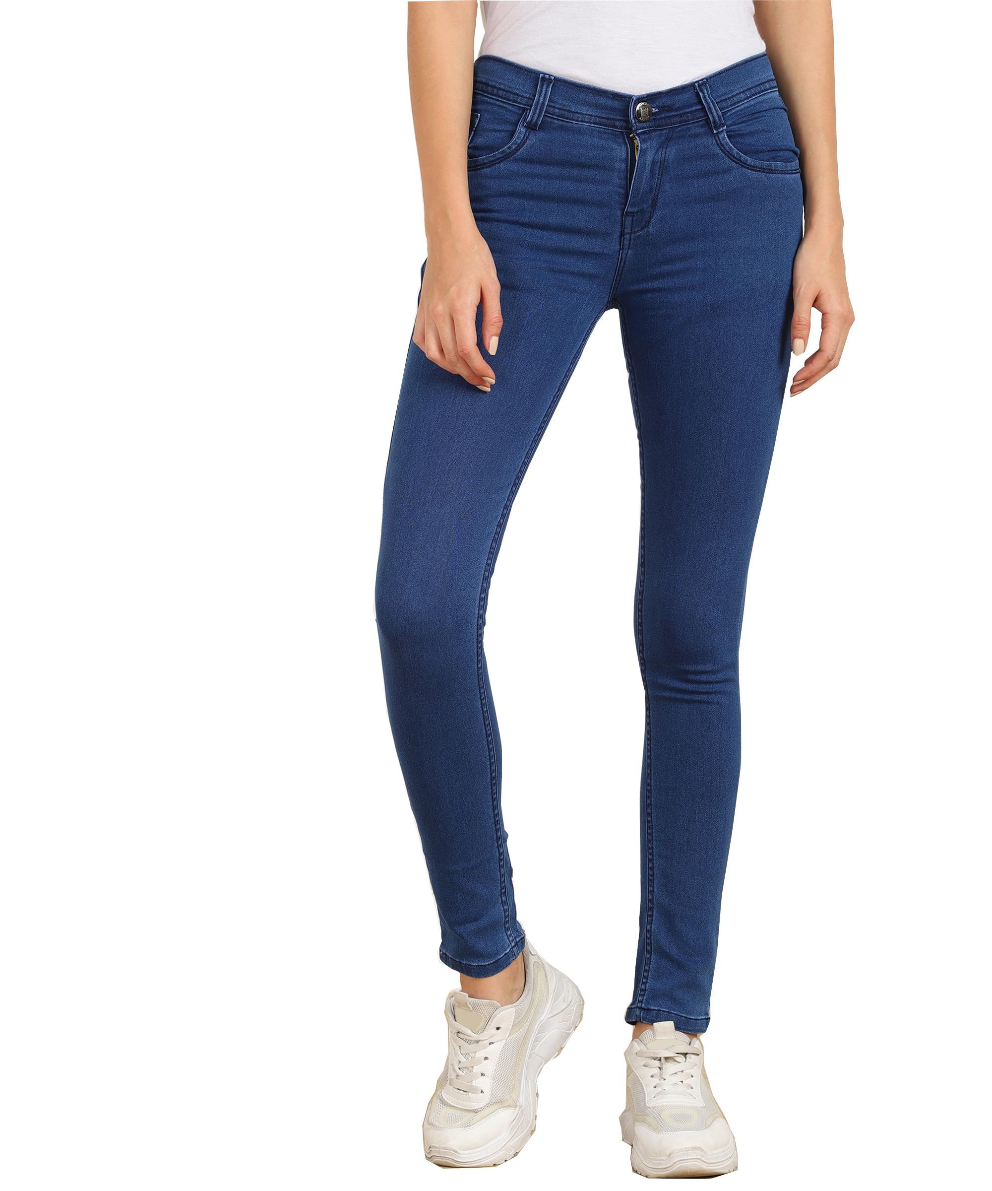 Nifty Women's Cotton Blend Stretchable Mid Rise Jeans