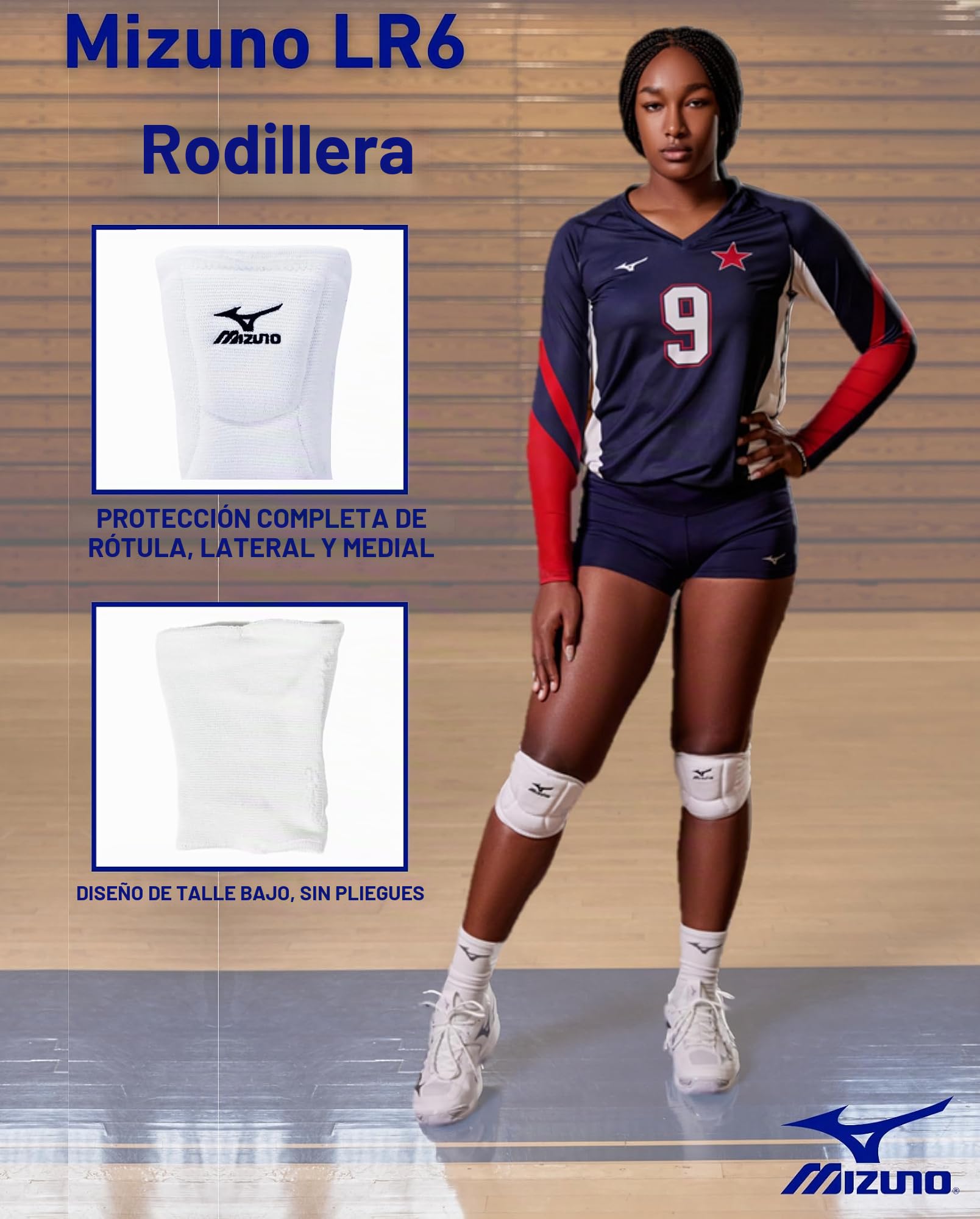 Mizuno Rodillera de voleibol LR6