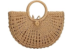 YYW Large Straw Beach Bag for Women
