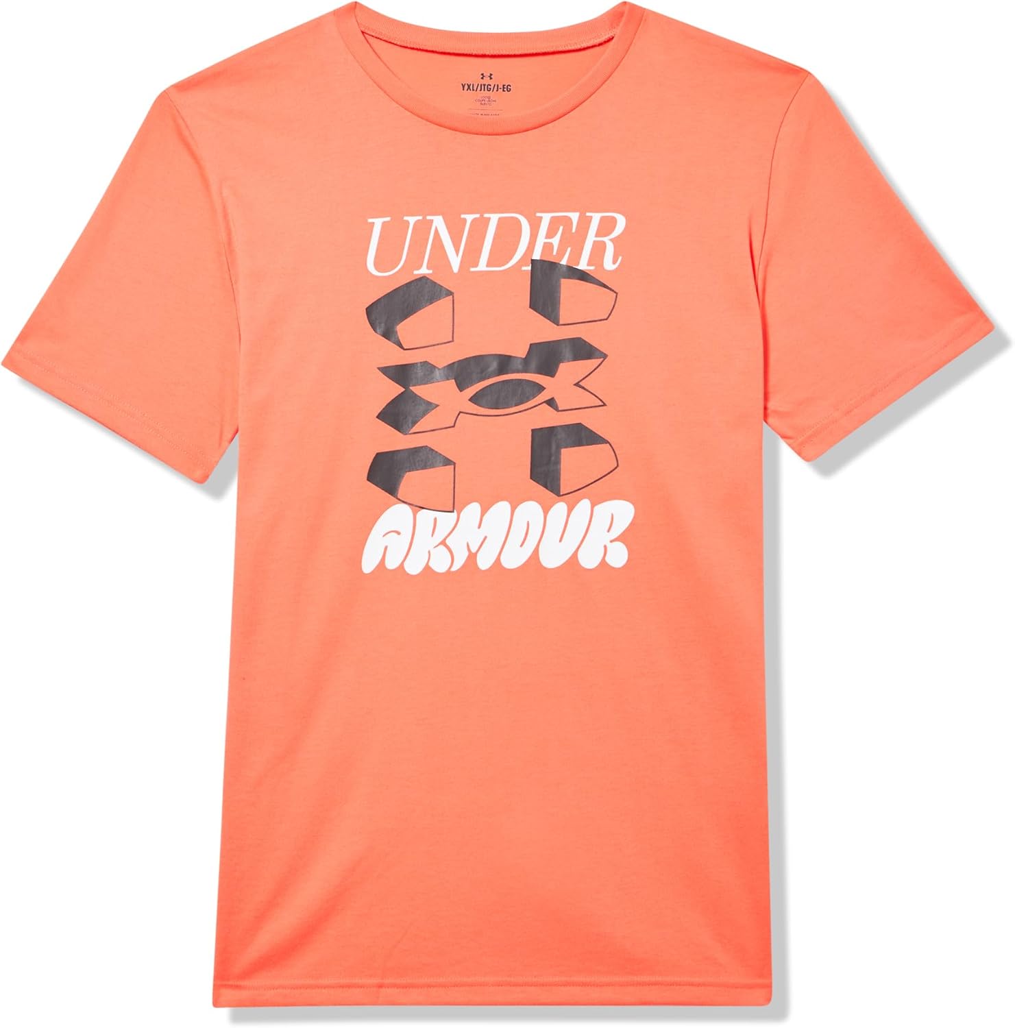 Under Armour Boys' Split Big Logo Short Sleeve T Shirt