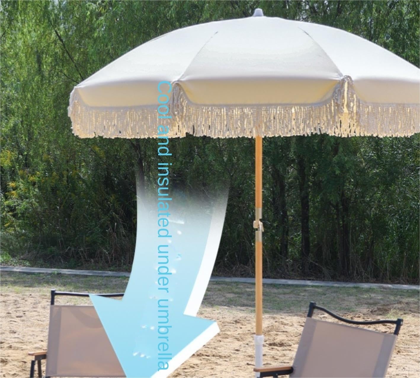 LYGSWDB Parasol ogrodowy Parasol stołowy na zewnątrz Parasol Parasol 6,5 stopy Parasol plażowy Odchylana parasolka przeciwsłoneczna Regulowana wysokość Parasol zewnętrzny Rynek Patio Yard Pokład