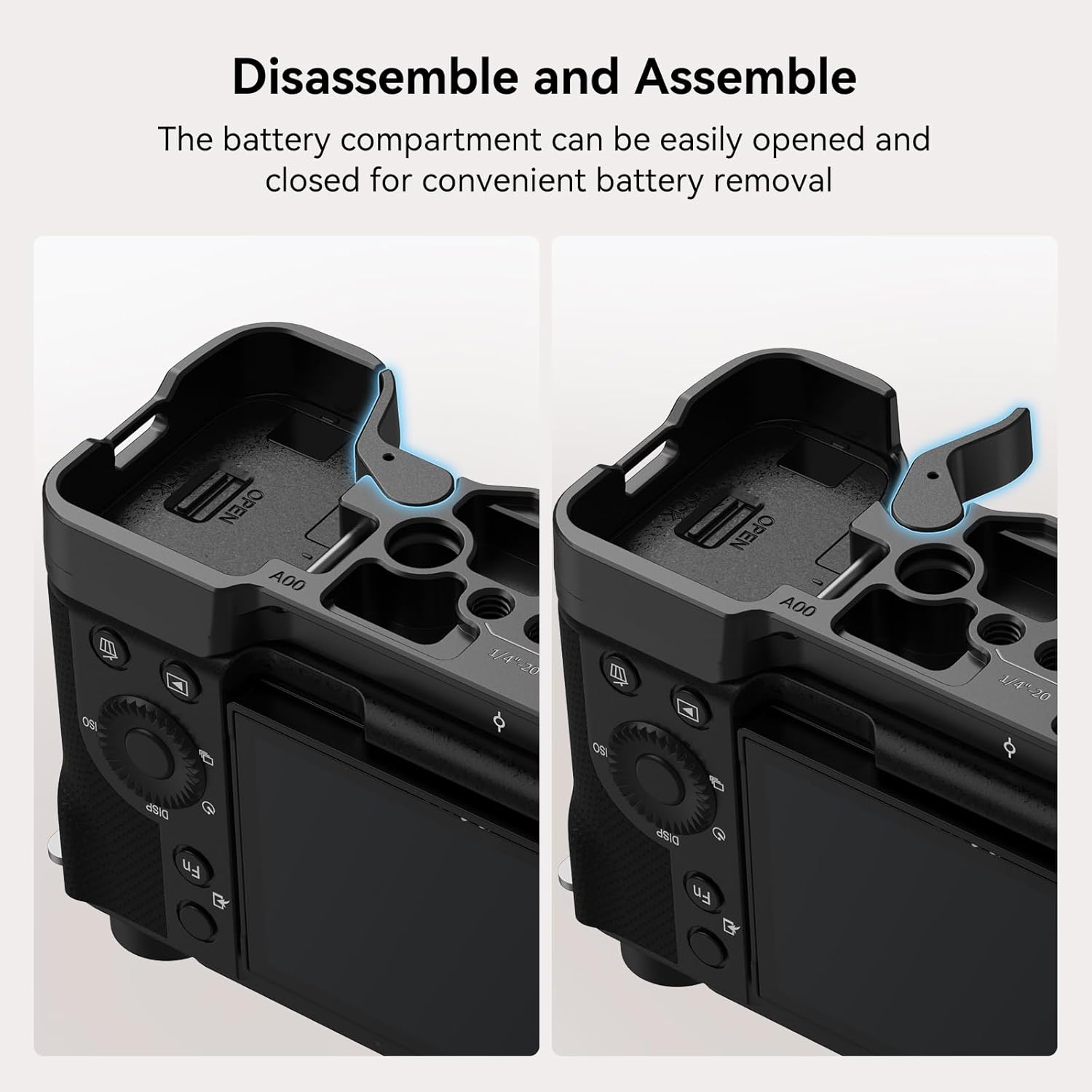 SmallRig ZV-E1 Camera Baseplate for Sony ZV-E1, Built-in Cold Shoe Mount and QR Plate (for Arca) Quick Switch Between Tripod and Stabilizer for DJI RS 2 / RSC 2 / RS 3 / RS 3 Pro - 4314 - Image 6