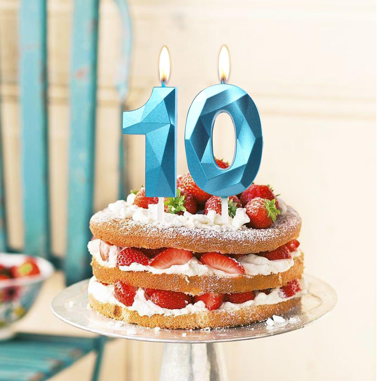バースデーキャンドル Amazon.co.jp: ナンバー18キャンドル、18歳の誕生日キャンドル、ケーキ