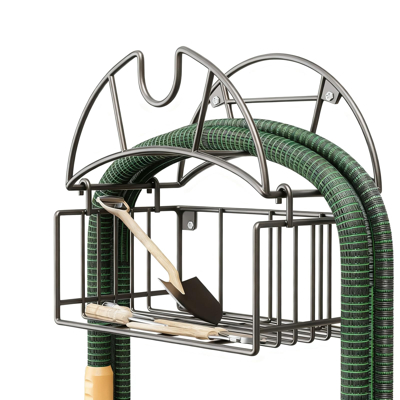 KTUXZCI Reliable Hose Holder Wall Mount Built to Handle Any Outdoor Conditions Ensuring Long Lasting Yard Organization Coat