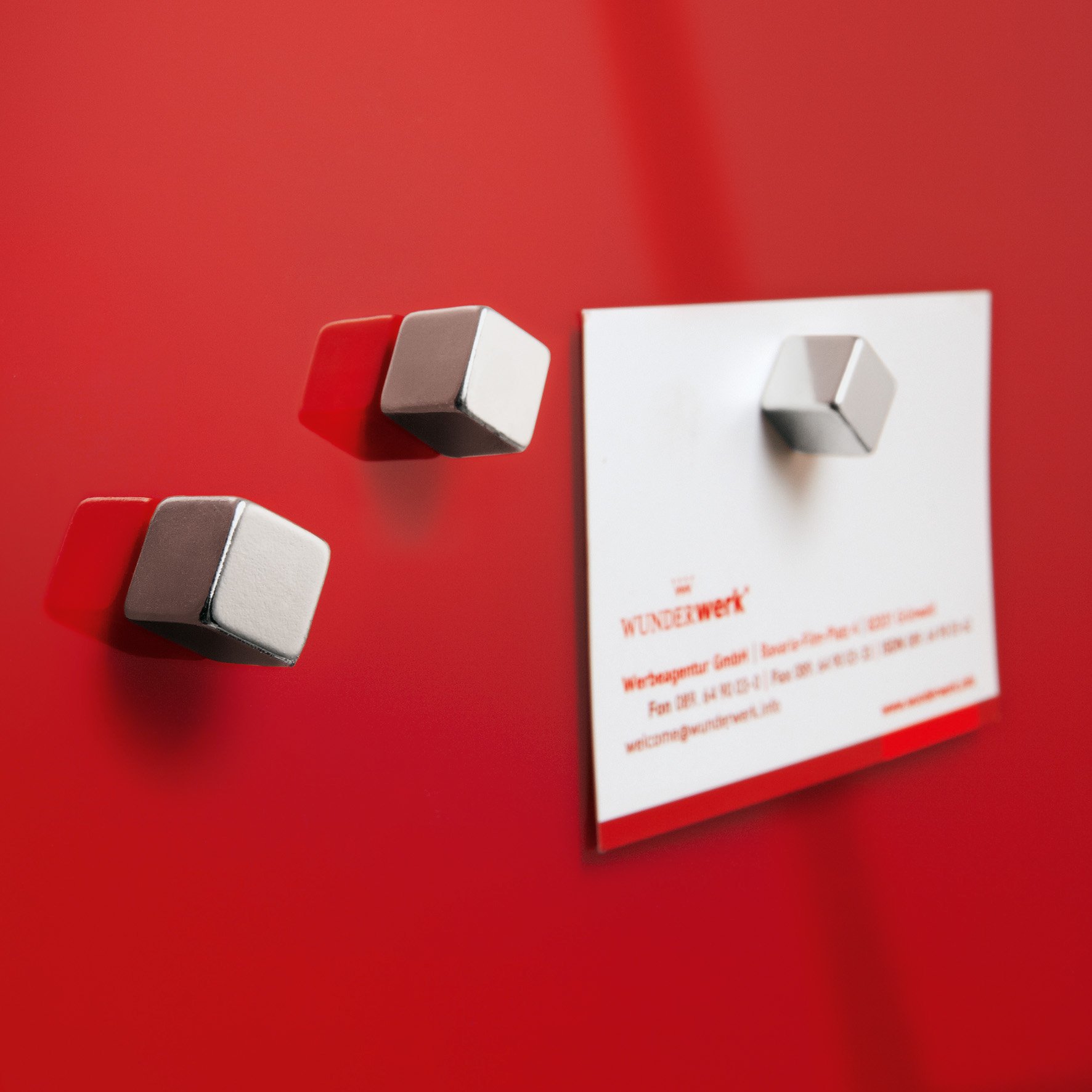 SIGEL BA192 Neodymium magnet, 1 x 1 x 1 cm, cube, C5 "strong" (N42), for Glass magnetic Boards silver, 6 Pieces - Image 3