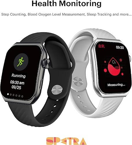 Miniatura 7 de Arco (Gun Metal) -- Reloj inteligente con pantalla AMOLED curvada de 1.96 pulgadas, brillo de 500 NITS, duración de la batería para toda la semana,