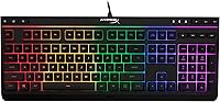 HyperX Alloy Core RGB Gaming Keyboard - Quiet Membrane Keys, Vibrant RGB Lighting, Spill Resistant, Media Controls - Black
