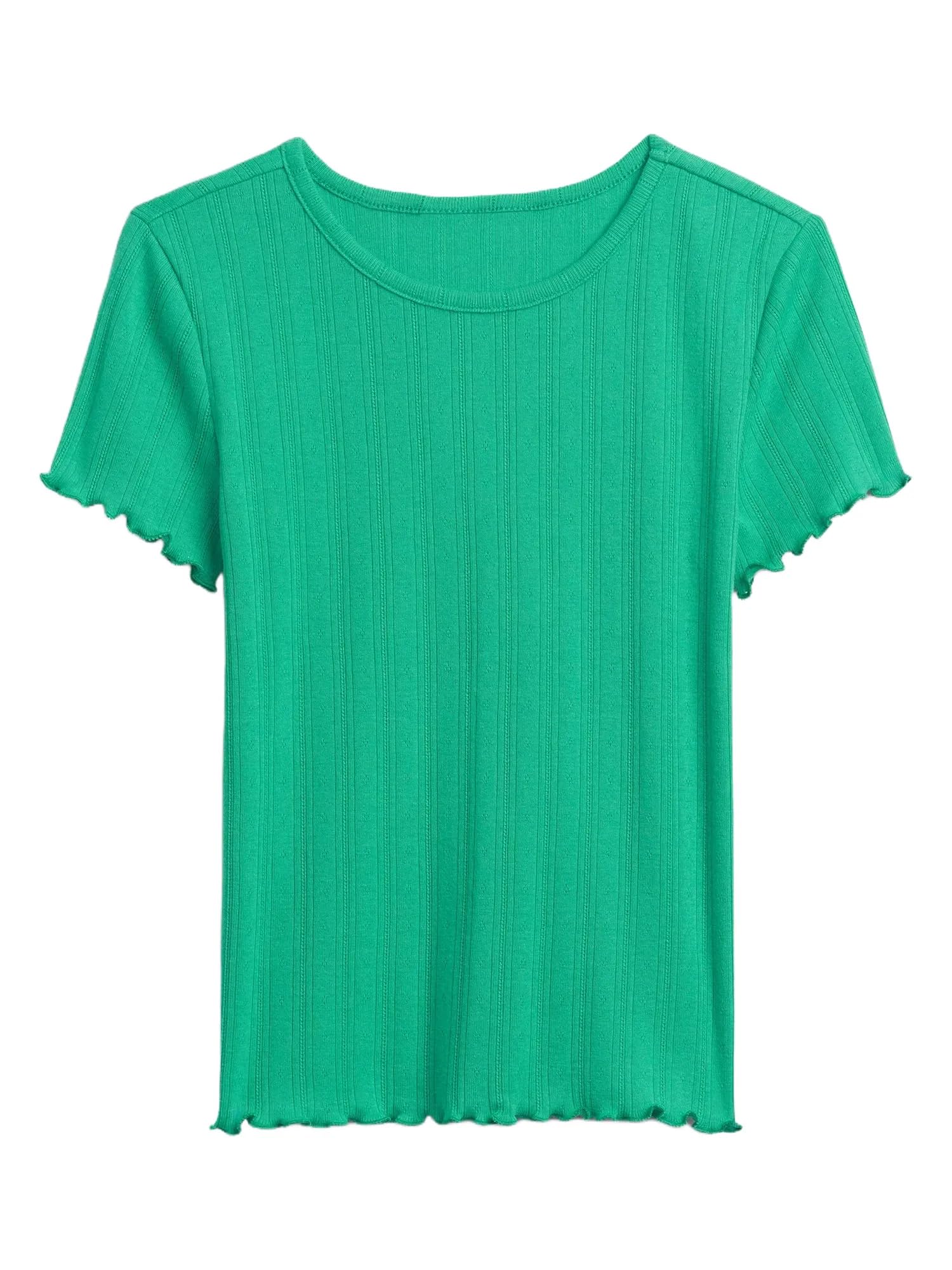 Gap Girls' Short Sleeve Ribbed Tee