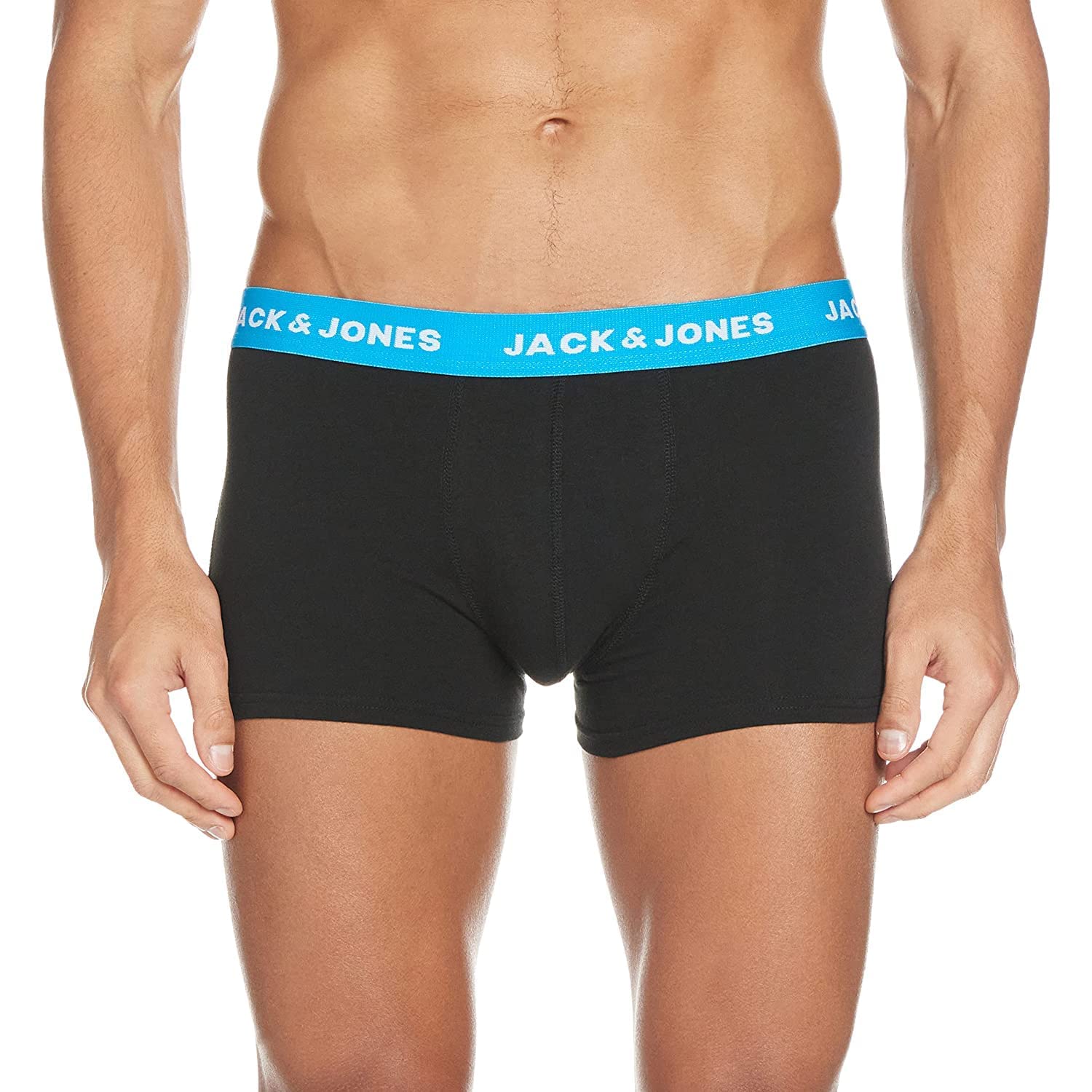 JACK & JONES Men's Jacrich Trunks 2 Pack Noos Boxer Shorts, Surf the Web/Detail:blue Jewel, S
