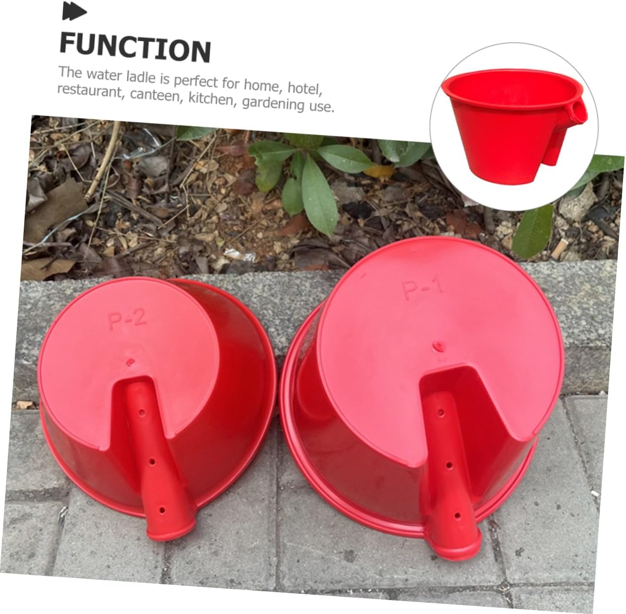 HEMOTON Tree Watering Can Portable Irrigation System Garden Water Ladle Long Handle for Outdoor Use